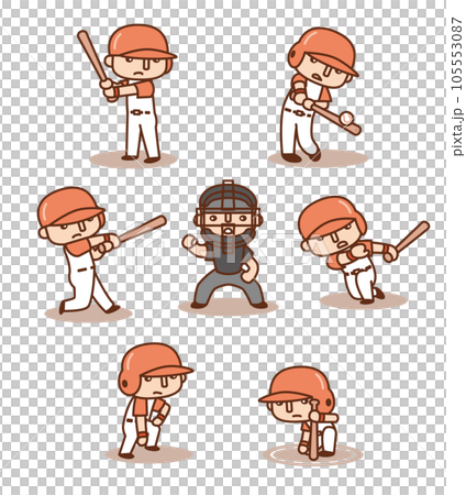 Cute Baseball Illustration Collection ~Attack Edition~ 105553087