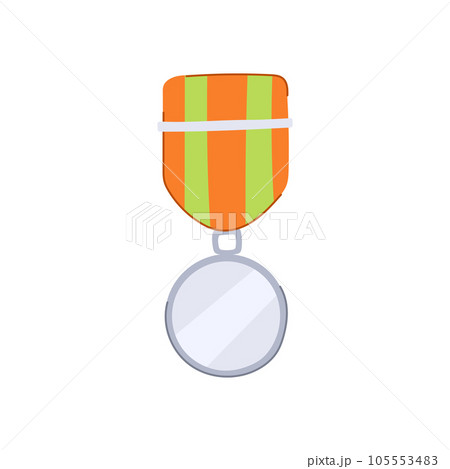 ribbon military medal cartoon vector illustration 105553483