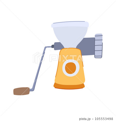 steel meat grinder cartoon vector illustration steel meat grinder cartoon vector illustration 105553498