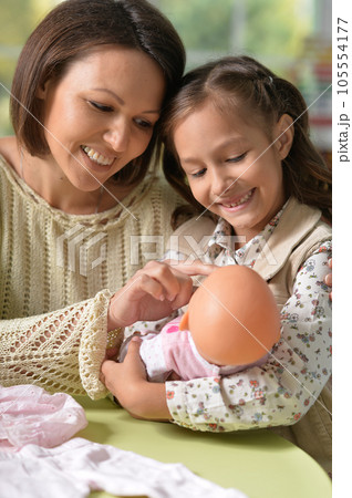 Mother and daughter play Mother and daughter play 105554177