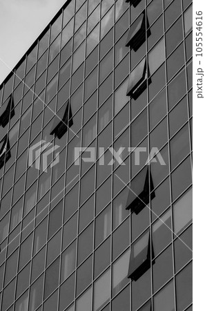 windows of a modern building for offices. 105554616