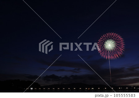 夏の夜空に咲く華麗な花火  <蒲郡納涼花火大会> 105555583
