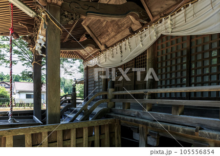 樋の沢のさんやさま、と呼ばれている月読神社社殿拝殿 105556854
