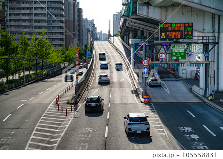 阪神高速の法円坂入り口 阪神高速の法円坂入り口 105558831