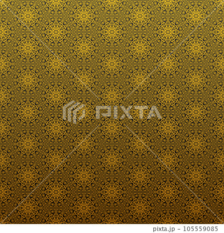 Background with decorative traditional floral ornament. Vector illustration. 105559085