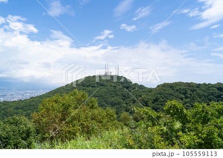 入江山の山頂から見た函館山 入江山の山頂から見た函館山 105559113