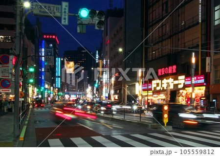【東京都港区】  六本木夕景（2023年7月） - 六本木五丁目交差点付近 105559812