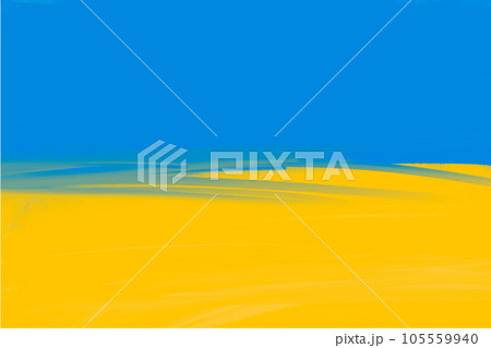 Beautiful background of the Ukrainian flag by hand with strokes of blue and yellow colors, watercolor Beautiful background of the Ukrainian flag by hand with strokes of blue and yellow colors, watercolor 105559940