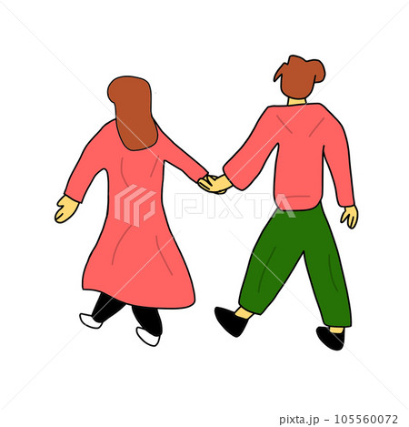 vector illustration of couple 105560072