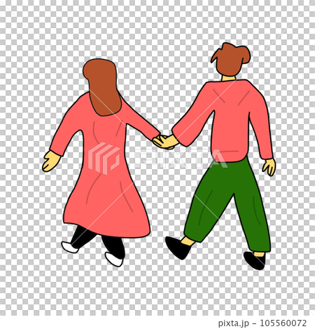 vector illustration of couple 105560072