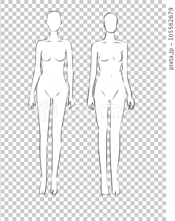 女性のマネキンのイラスト 女性のマネキンのイラスト 105562679