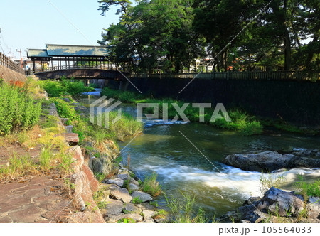 【香川県】早朝の「こんぴらさん」金刀比羅宮(金倉川に掛かる鞘橋) 【香川県】早朝の「こんぴらさん」金刀比羅宮(金倉川に掛かる鞘橋) 105564033