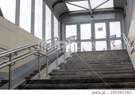 Steps and ramp in the underpass closeup Steps and ramp in the underpass closeup 105565162