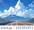 高速道路と青空 105565851