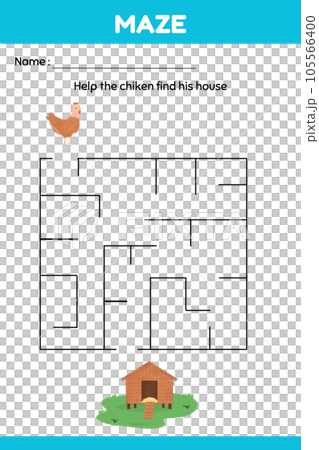 Maze kindergarten worksheet activity, labyrinth worksheet Maze kindergarten worksheet activity, labyrinth worksheet 105566400