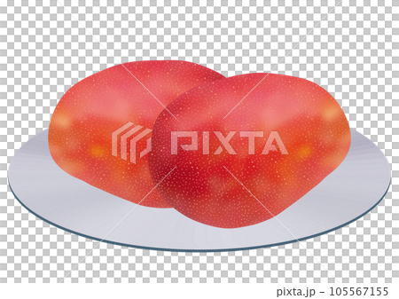 "Mango" served on a steel plate 105567155