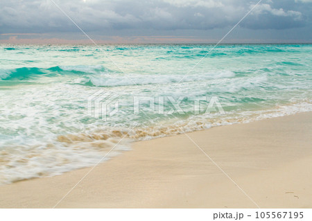 Sunrise over the beach on Caribbean Sea. Sunrise over the beach on Caribbean Sea. 105567195