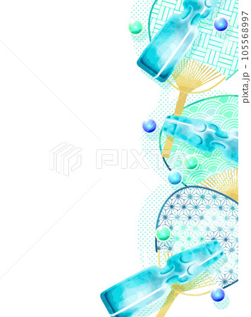 涼しい夏のイメージイラスト 105568997