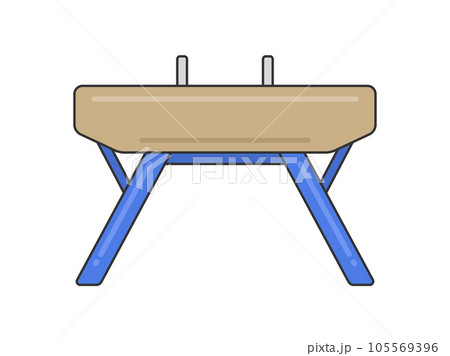 体操のあん馬の器具のイラストのイラスト素材 [105569396] - PIXTA