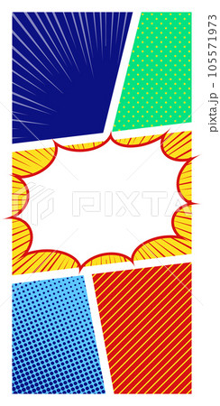 背景素材_漫画_カラフル 105571973