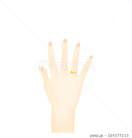 Ring on hand 105577113
