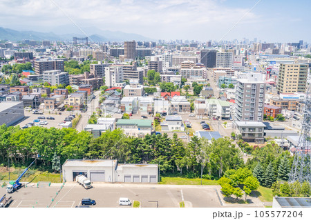 札幌ドーム展望台　北西方面 105577204