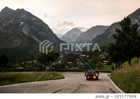 Serfaus, Tirol, Austria lift alpine road mountain bike Bikepark downhill 105577899