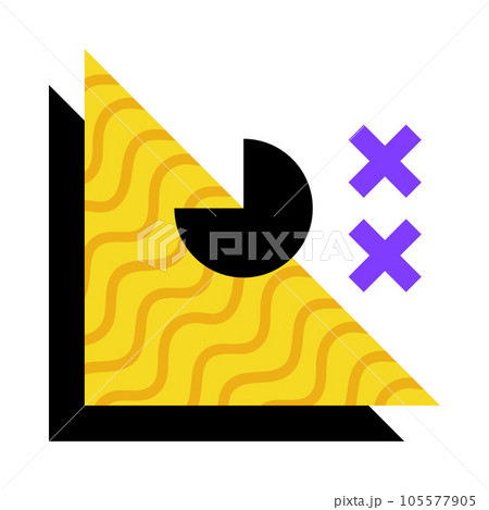 Geometric Element and Shape for Creative Design Vector Composition 105577905