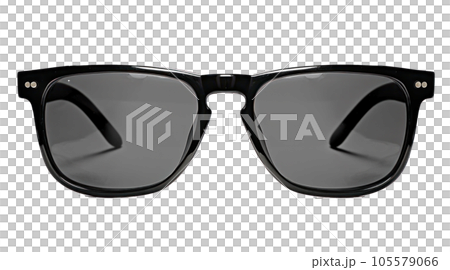 Black sunglasses isolated Black sunglasses isolated 105579066