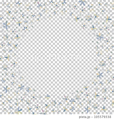 Vector frame of colorful snowflakes that can be used for Christmas 105579338