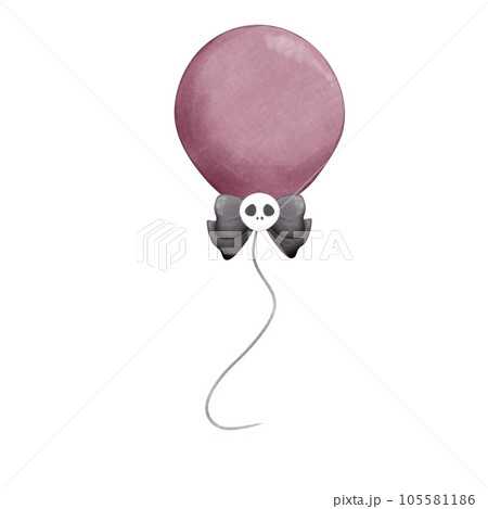 Halloween watercolor balloon. illustration for Holiday poster, greeting card, party invite Halloween watercolor balloon. illustration for Holiday poster, greeting card, party invite 105581186