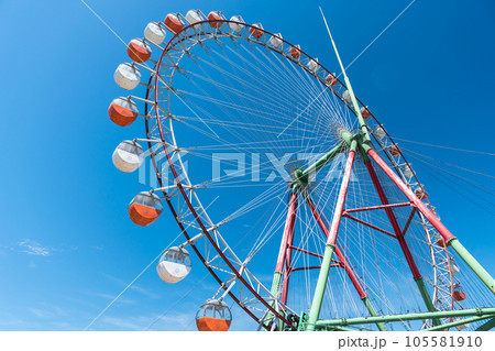 さがみ湖リゾート プレジャーフォレスト お山のかんらんしゃ 大きい 夏の快晴 神奈川県相模原市 さがみ湖リゾート プレジャーフォレスト お山のかんらんしゃ 大きい 夏の快晴 神奈川県相模原市 105581910