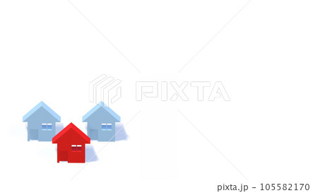 抽象的な一戸建ての家 105582170