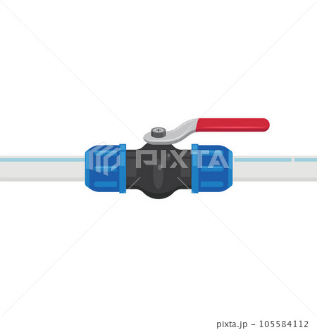water pipe valve handle icon vector element concept design template 105584112