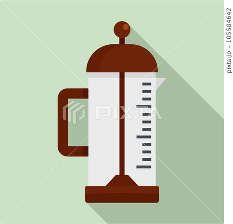 Infusion pot icon. Flat illustration of infusion pot vector icon for web design 105584642