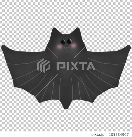 black bat with wings Halloween black bat with wings Halloween 105584907
