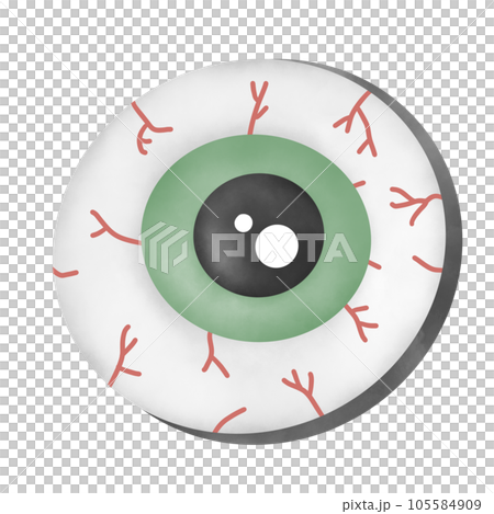 eye with injection Halloween element  105584909