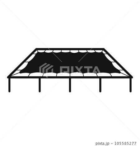 Big trampoline icon. Simple illustration of big trampoline vector icon for web design isolated on white background Big trampoline icon. Simple illustration of big trampoline vector icon for web design isolated on white background 105585277