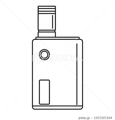 Vaping box icon. Outline vaping box vector icon for web design isolated on white background 105585384
