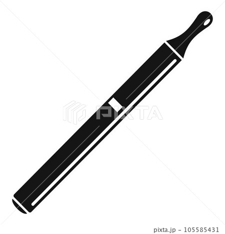 Electric cigarette icon. Simple illustration of electric cigarette vector icon for web design isolated on white background Electric cigarette icon. Simple illustration of electric cigarette vector icon for web design isolated on white background 105585431