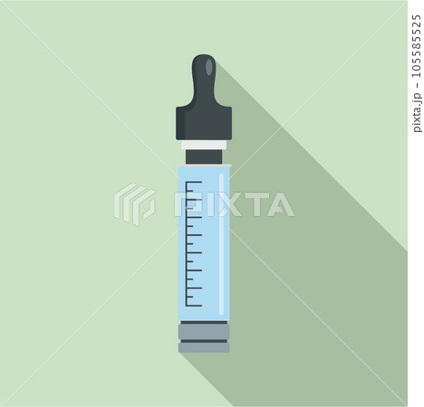 Vape dose icon. Flat illustration of vape dose vector icon for web design 105585525