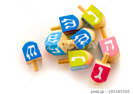 A still life composed of elements of the Jewish Chanukah/Hanukkah festival. A still life composed of elements of the Jewish Chanukah/Hanukkah festival. 105585585