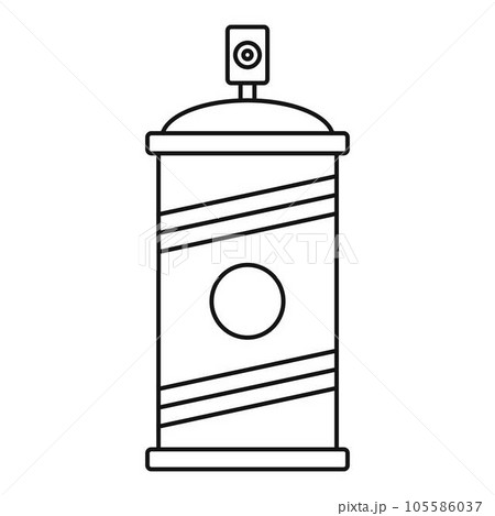 Painting spray icon. Outline painting spray vector icon for web design isolated on white background Painting spray icon. Outline painting spray vector icon for web design isolated on white background 105586037
