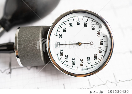 Blood pressure on calendar background. Blood pressure on calendar background. 105586486