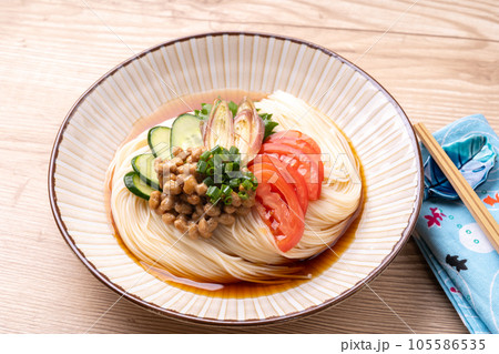 納豆ぶっかけそうめん 納豆ぶっかけそうめん 105586535