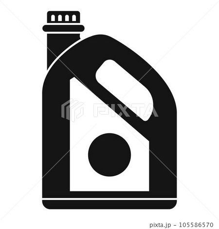 Oil plastic canister icon. Simple illustration of oil plastic canister vector icon for web design isolated on white background Oil plastic canister icon. Simple illustration of oil plastic canister vector icon for web design isolated on white background 105586570