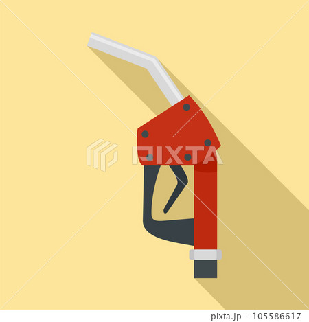 Refill fuel pistol icon. Flat illustration of refill fuel pistol vector icon for web design 105586617