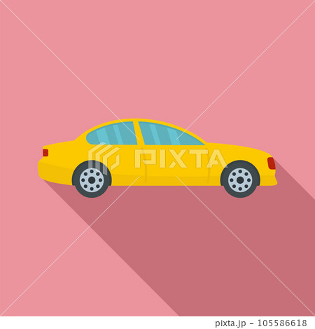 Gas car icon. Flat illustration of gas car vector icon for web design 105586618