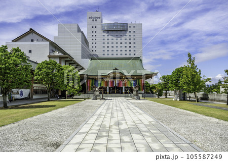 福井　佐佳枝廼社　拝殿　福井県福井市 105587249