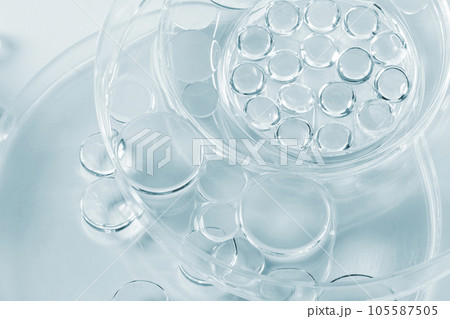 Chemical laboratory research. Abstract cosmetic laboratory. Glass model of molecules. Chemical laboratory research. Abstract cosmetic laboratory. Glass model of molecules. 105587505